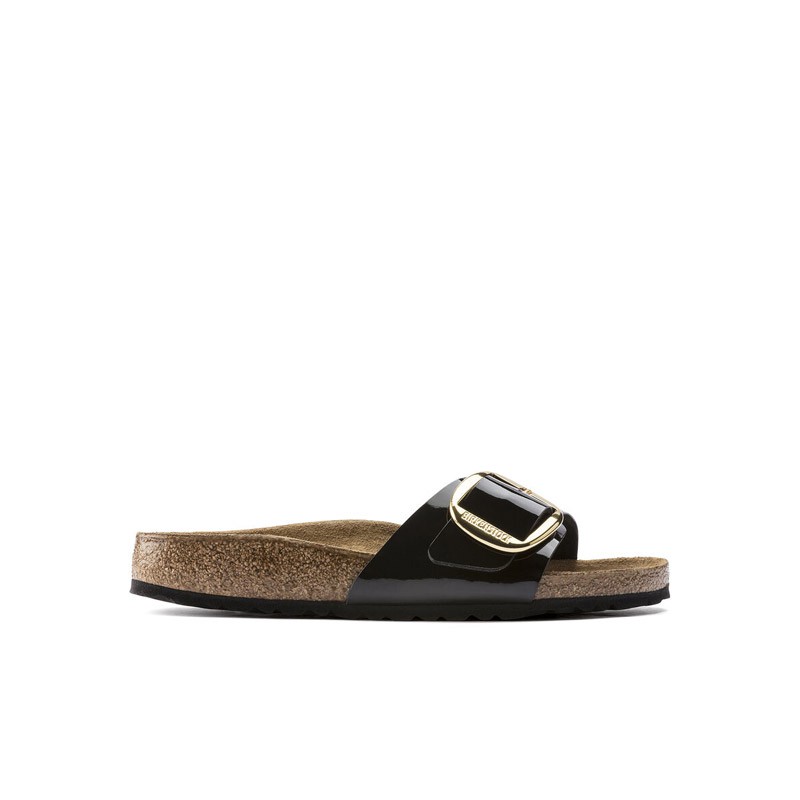 Birkenstock Madrid Big Buckle Lak Zwart narrow Kleur Zwart Maat 240mm/37  maat smal