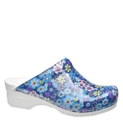 Sanita klompen Flex model 38 Flowers Field blauw Maat 36 Kleur Blauw