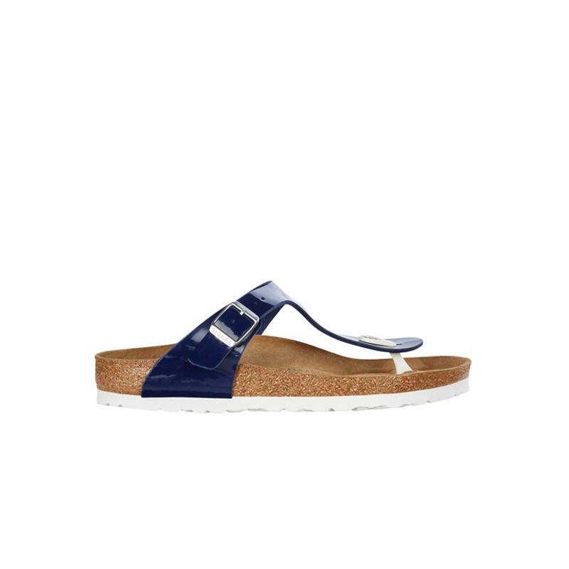 Birkenstock Gizeh dress blue patent regular maat 37 en 40 Maat 240mm/37 mt  normaal Kleur Dress blue