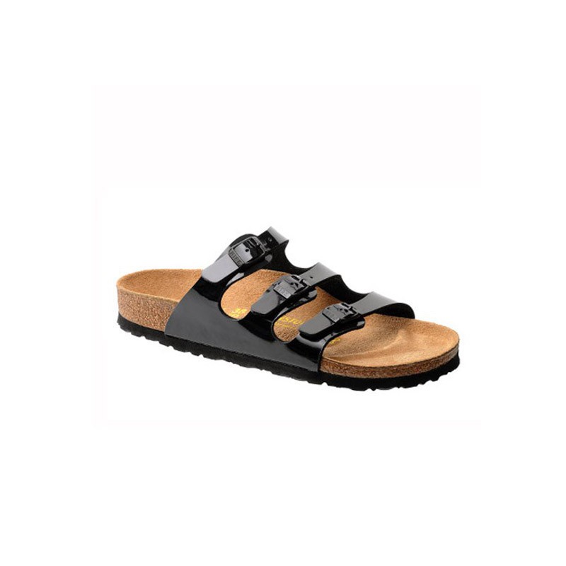 Birkenstock Florida lak zwart narrow 154423 maat 41 Kleur Zwart Maat 41