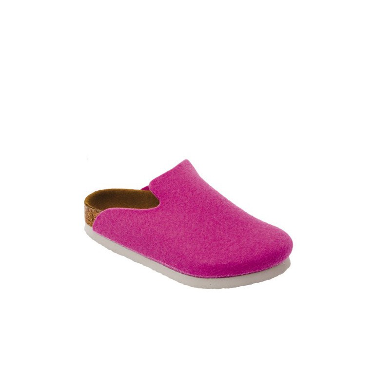 Krankzinnigheid Gebakjes privacy Birkenstock Davos Pink vilt kids OUTLET Kleur Fuchsia Maat 26 Uitvoering  Normaal