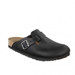 Birkenstock Boston zwart leder