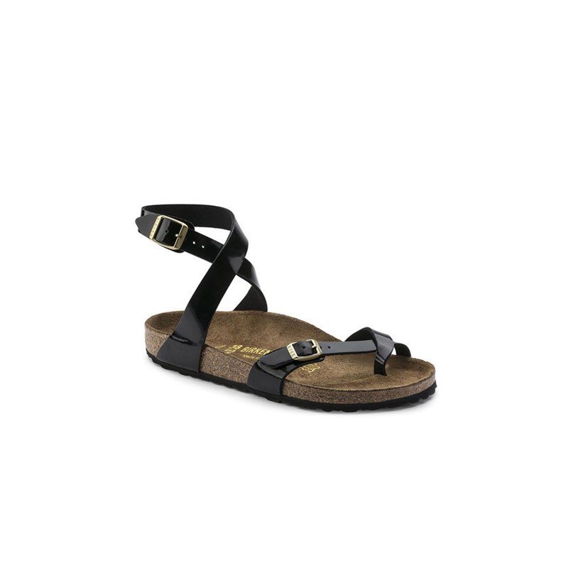 Birkenstock Yara Zwart lak smal 41 en normale pasvorm mt.36 Uitvoering Normaal Maat 230mm/36 mt normaal